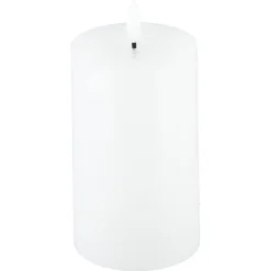 Blockljus LED med timer, vit, Northlight, diameter 7,5 cm