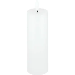 Blockljus LED Slim med timer, vit, Northlight, diameter 5 cm