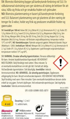 Blomstra växtnäring flytande, 750 ml