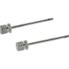 Bollnippel för luftpump Schrader metall 2-pack