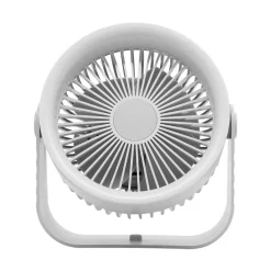 Bordsfläkt med USB och väggfäste, vit, 20 cm