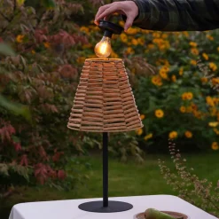 Bordslampa utomhus solcell konstrotting Northlight, 54,4 cm