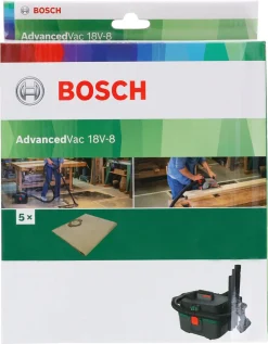 Bosch dammsugarpåsar fleece, 4-pack