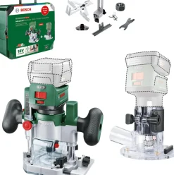 Bosch kombifrässats, handöverfräs och insticksenhet
