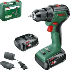 Bosch UniversalDrill 18V-60, skruvdragare med 2 batterier
