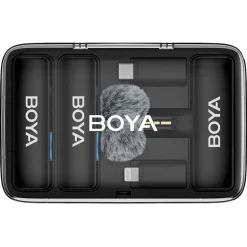 Boya Boyalink V2.0 trådlös mikrofon 3,5 mm, USB-C, Lightning