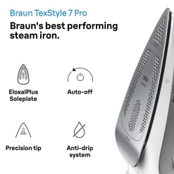 Braun TexStyle 7 Pro ångstrykjärn med FreeGlide 3D