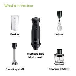 Braun MultiQuick 5 stavmixer med visp 1000 W, MQ50202M