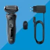 Braun Series 5 51-B1000s blå, rakapparat Wet & Dry