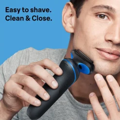 Braun Series 5 51-B1000s blå, rakapparat Wet & Dry