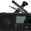 Bärbar nödradio med vev och solceller, DAB+/FM