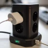 Brennenstuhl Socket Tower 8-vägs grenuttag med 4 USB