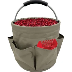 Bär- och svampkorg, hopfällbar picknickkorg, 16 l