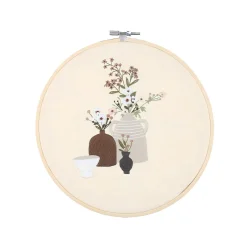 Broderikit blomsterarrangemang, 21 cm