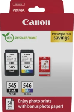 Canon PG-545/CL-546 bläckpatron och fotopapper