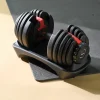 Capere justerbar hantel 2,5-24kg med mjukt grepp för hemmaträning