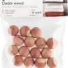 Cederträ garderob, kulor, 15-pack