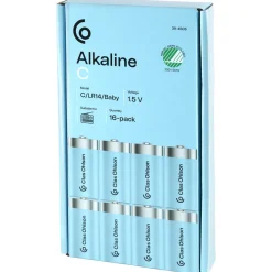 C/LR14 batteri, alkaliskt, 16-pack