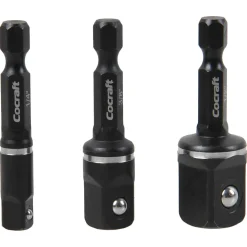 Cocraft adapter Impact 1/4, 3/8 och 1/2 tum, 3-pack