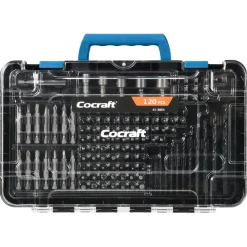 Cocraft borr- och bitssats trä och metall, 120 delar