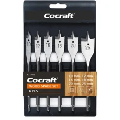 Cocraft centrumborrar 10, 12, 16, 18, 20, 25 mm, 6 delar