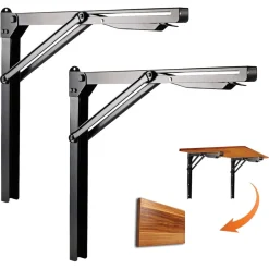 Cocraft fällbar konsol av metall, 58 x 56 cm, 2-pack