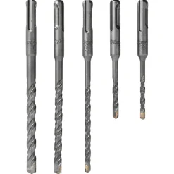 Cocraft hammarborrsats SDS-plus, 5, 6, 8 och 10 mm, 5-pack