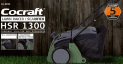 Cocraft HSR 1300 mossrivare och vertikalskärare, 1300 W
