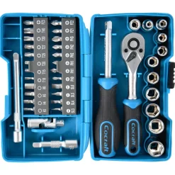 Cocraft hylsnyckelsats 1/4 tum, 40 delar