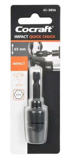 Cocraft Impact bitshållare med snabbchuck, 1/4 tum, 65 mm