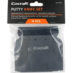 Cocraft japanspackelset med stålblad, 4-pack