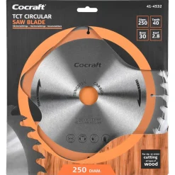 Cocraft sågklinga 250 x 30 x 2,8 mm, 40T