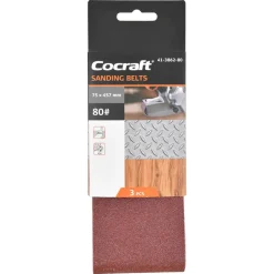 Cocraft slipband till bandslip 75 x 457 mm, 3-pack