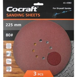Cocraft slippapper kardborre, sliprondel 225 mm, 3-pack