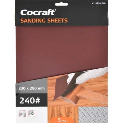 Cocraft slippapper trä och metall, 230 x 280 mm, 5-pack