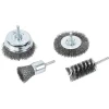 Cocraft stålborstsats skruvdragare, 6 mm skaft, 4-pack
