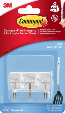 Command självhäftande krok ståltråd, 3-pack