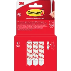 Command självhäftande strips M, universal, 1,3 kg, 8-pack