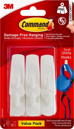 Command Value Pack självhäftande krokar universal, small