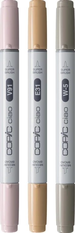 Copic Ciao Layer & Mix, pennor Pet Palette, 3-pack
