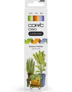 Copic Ciao Layer & Mix, pennor Botanic Palette, 3-pack
