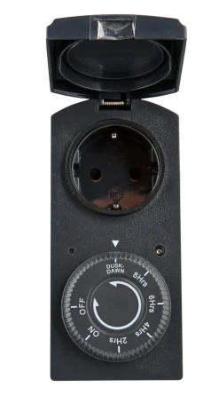 Cotech skymningsrelä med timer utomhus, IP44