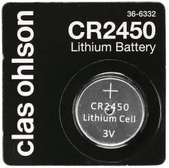 CR2450 knappcellsbatteri litium 3V