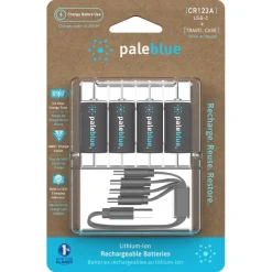 CR123A laddningsbara batterier, 4-pack
