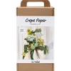 Creativ Company DIY kit kräppapper blombukett grön