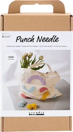 Creativ Company DIY Kit Punch Needle tygkasse