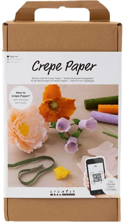 Creativ Company DIY startkit för kräppapper, blommor