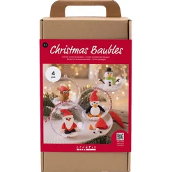 Creativ Company DIY-kit julgranskulor med figurer, från 5 år