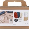 Creativ Company Mini DIY Kit Makramé nyckelringar