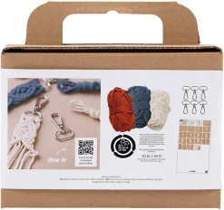 Creativ Company Mini DIY Kit Makramé nyckelringar